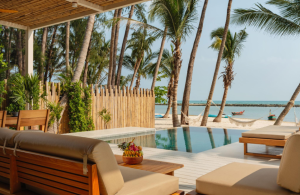 Outdoor furniture and modern space