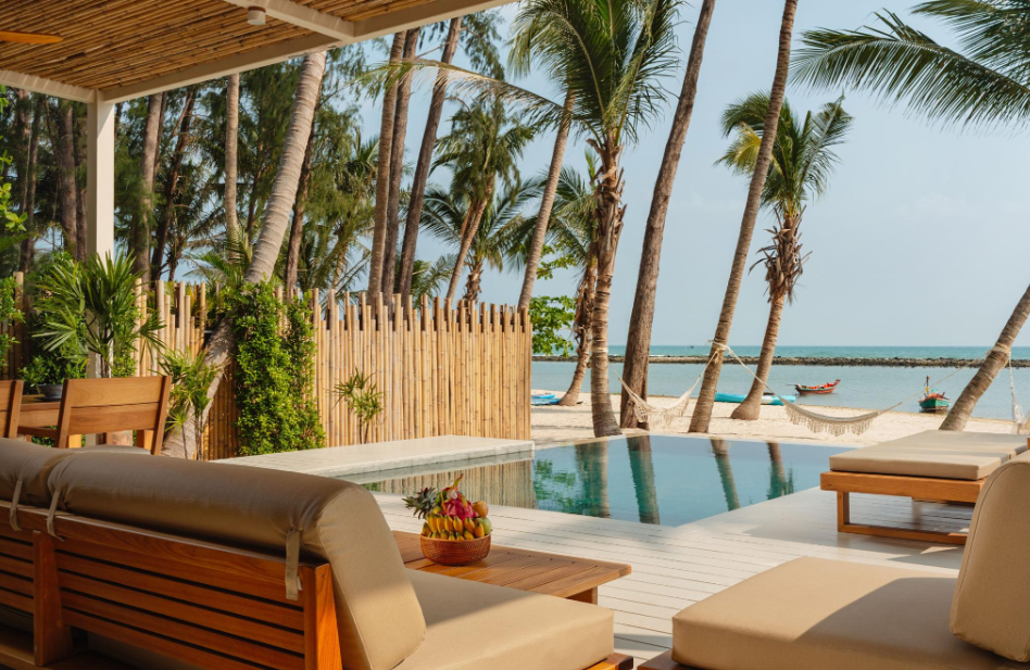Outdoor furniture and modern space